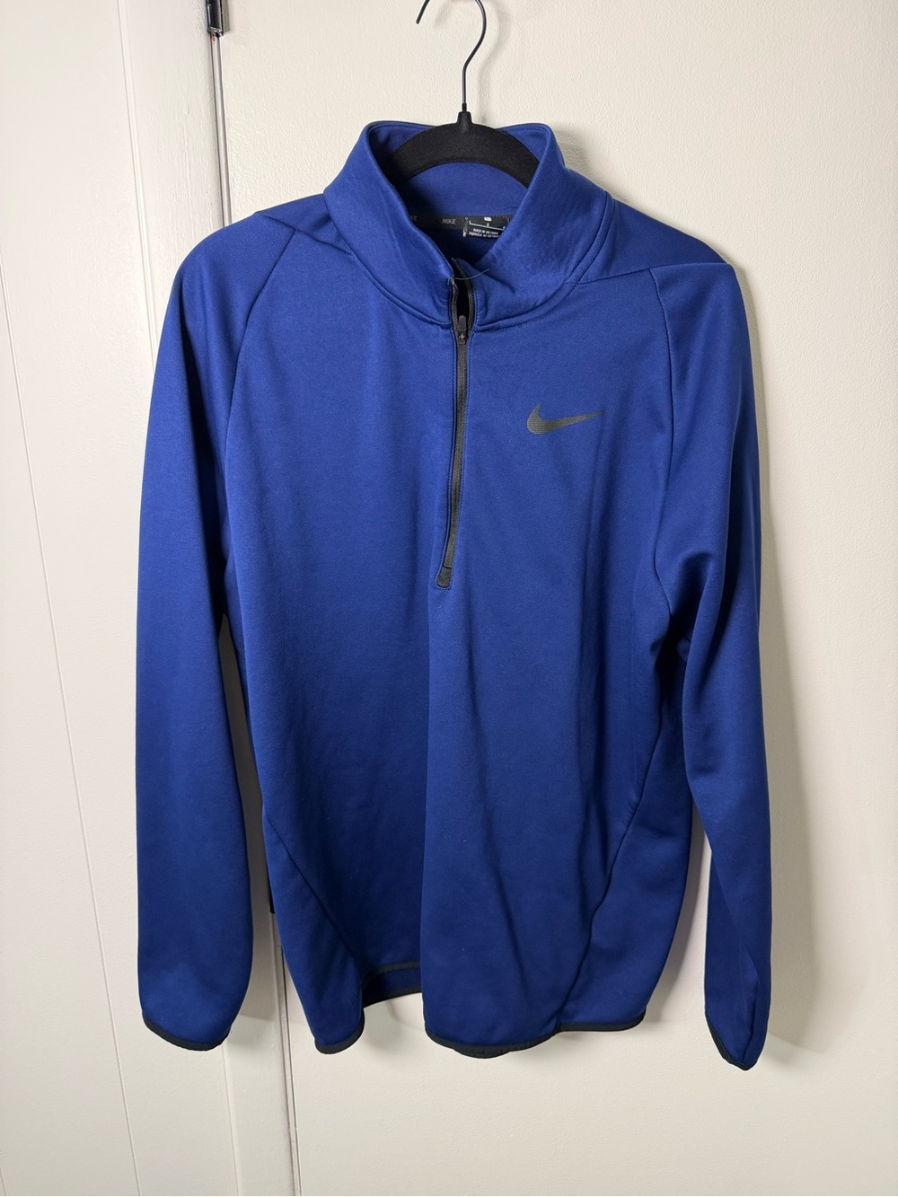 Nike Men’s Royal Blue Half‑Zip Performance Pullover | Size L
